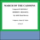 MARCH OF THE CAISSONS Concert Band sheet music cover